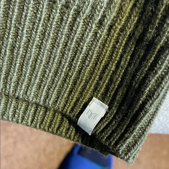 Minimum Olive Ribbed Zip Sweater - Picture 4 of 6